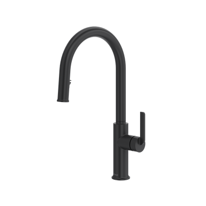 Riobel Authentica Pull-Down Kitchen Faucet With C-Spout Dual Spray 1.5 GPM