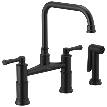 Brizo Artesso Bridge Faucet With Side Sprayer - 62525LF
