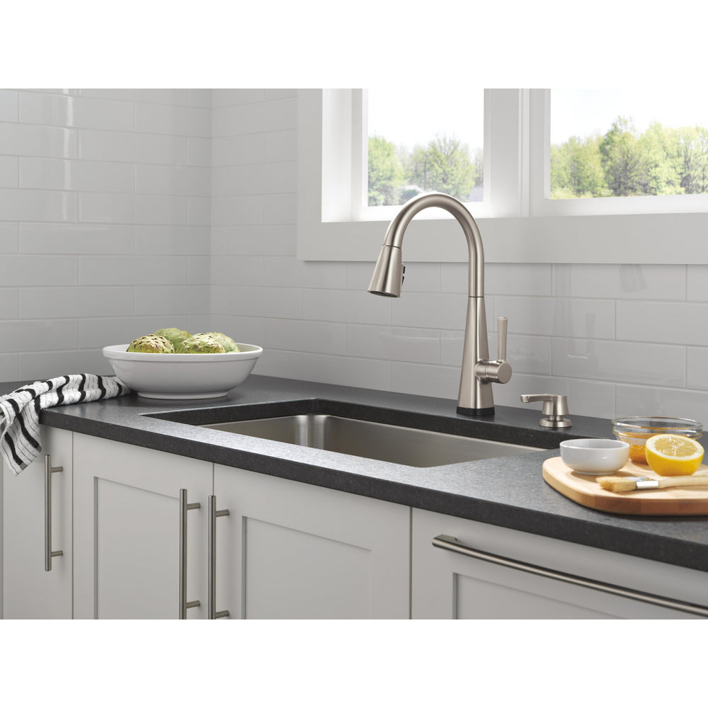 Robinet de cuisine Delta Lenta Touchless avec douchette extractible