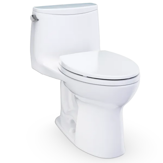 TOTO NEW Ultramax One-Piece Toilet - 1.28 GPF Universal Height, Washlet+ Connection