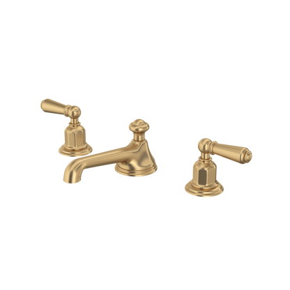 Perrin & Rowe Edwardian Widespread Lavatory Faucet With Low Spout, Lever Handle
