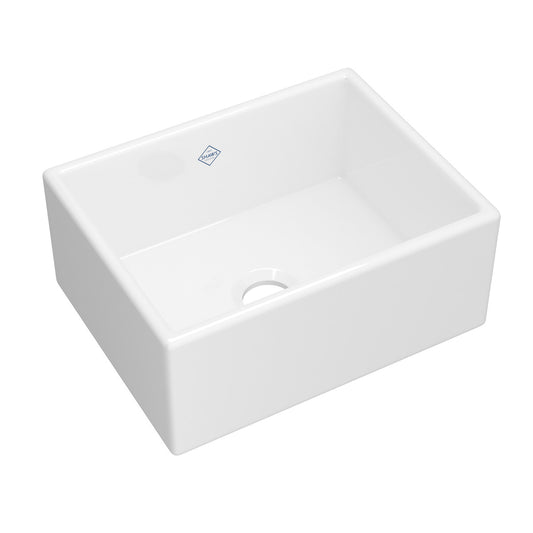 Shaws Classic Shaker 24" Single Bowl Farmhouse Apron Front Fireclay Kitchen Sink