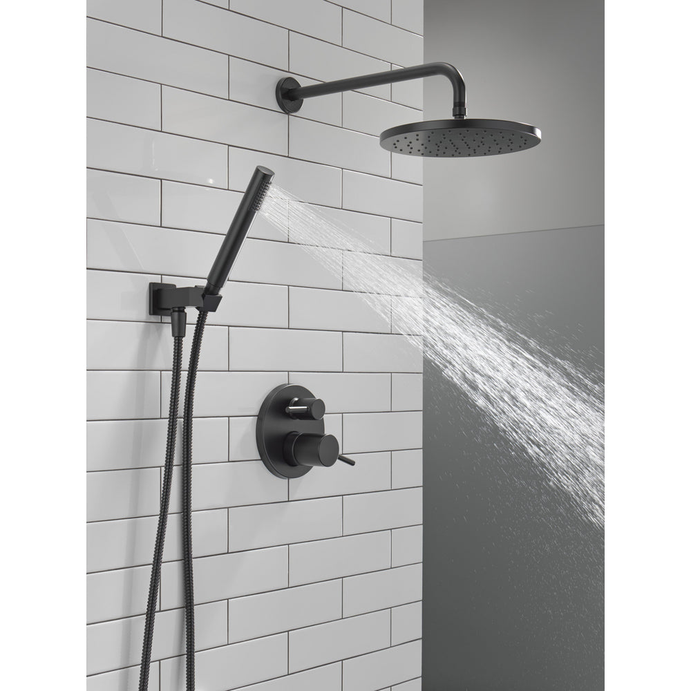 Delta T342702 Modern Cylindrical Raincan Shower Trim with Hand Shower