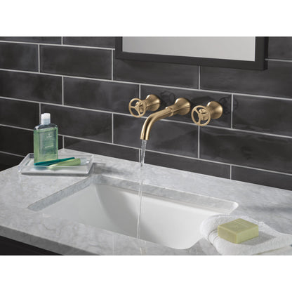 Delta T3554LF Trinsic Robinet de salle de bain mural, garniture sans poignée