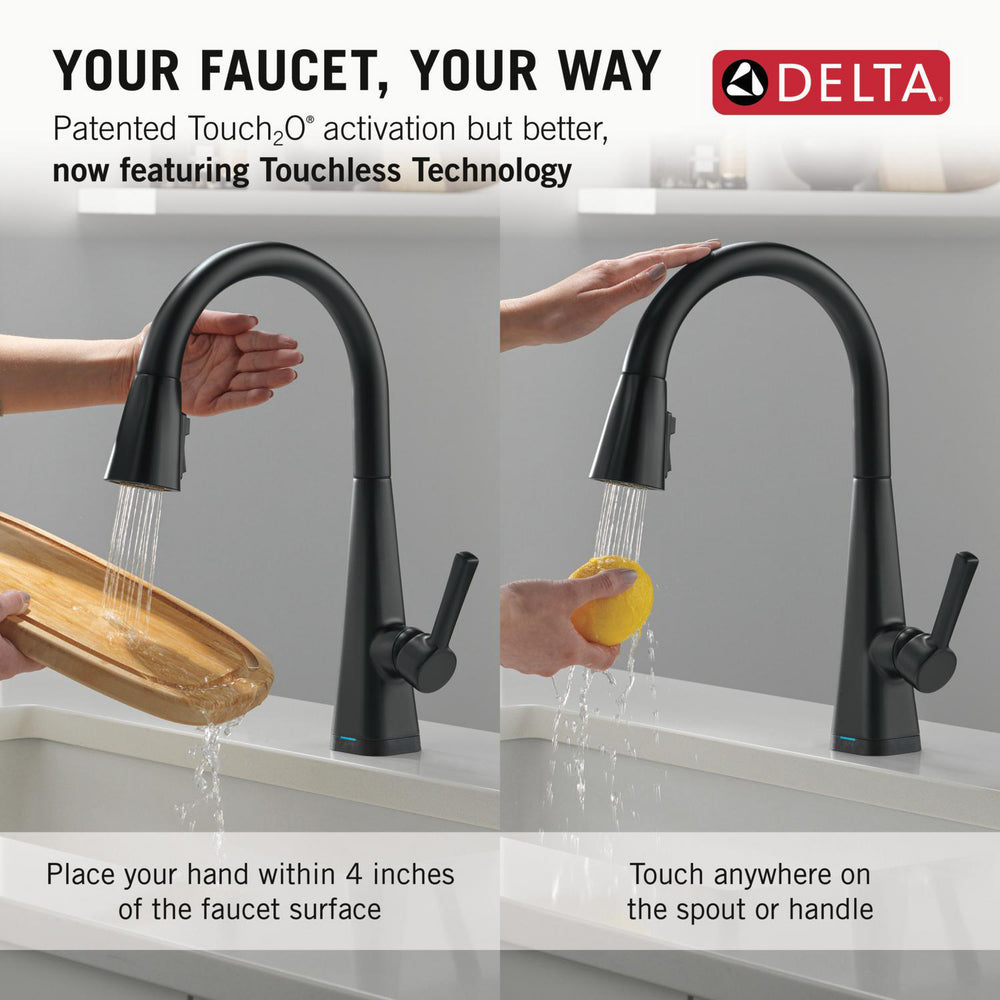 Delta Lenta Touchless Pull-Down Kitchen Faucet