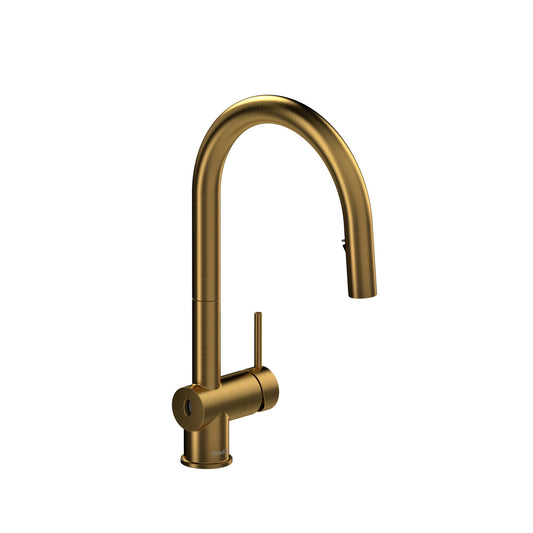 Riobel Azure Pull-Down Touchless Kitchen Faucet With C-Spout Dual Spray 1.5 GPM