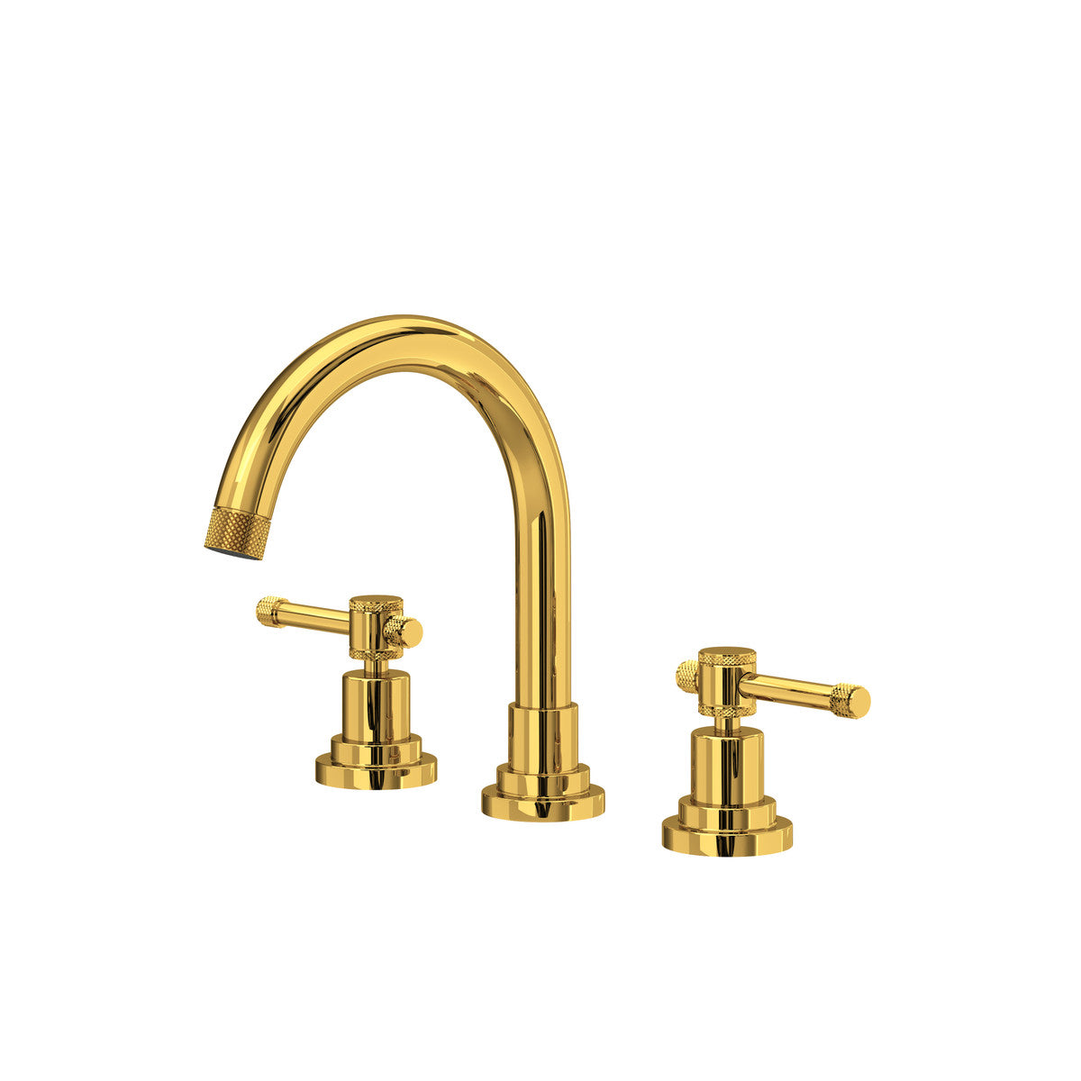 Robinet de lavabo généralisé Rohl Campo avec bec en C, poignée à levier industriel - CP08D3IL