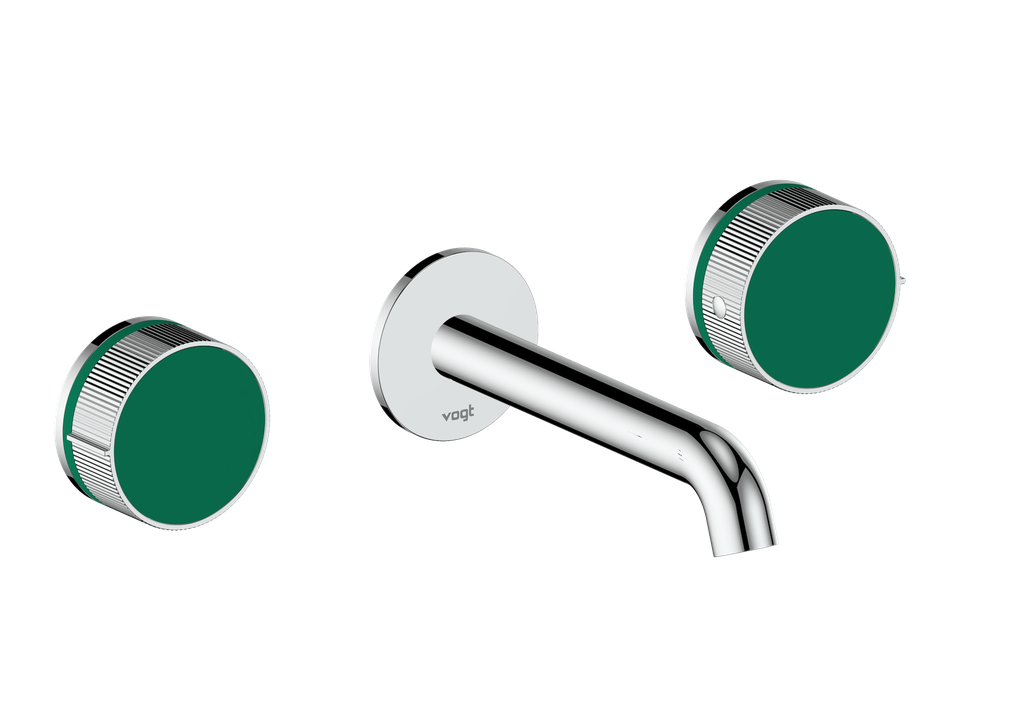 Vogt Mond 8" C.C. Wall-Mount Lavatory Faucet in Chrome, Trim Only