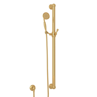 Rohl Handshower Set With 39" Grab Bar And Single Function Handshower - 1272E