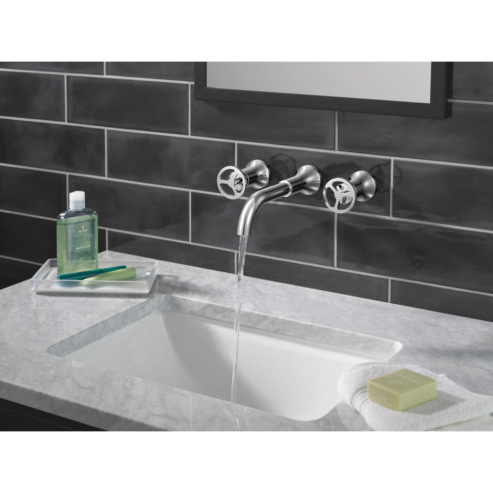 Delta T3554LF Trinsic Robinet de salle de bain mural, garniture sans poignée