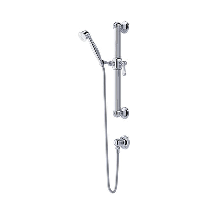 Rohl Handshower Set With 24" Grab Bar And Single Function Handshower - 1282