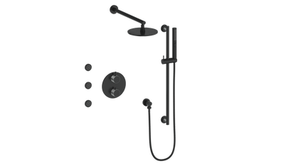 Vogt Drava 3-Way Thermostatic Shower System With Body Jets