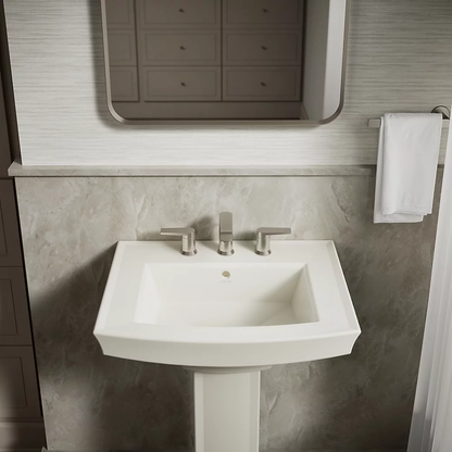 Kohler Archer 24" Rectangular Pedestal Bathroom Sink