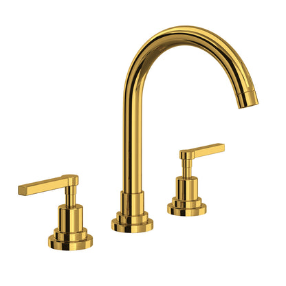 Rohl Lombardia Widespread Lavatory Faucet With C-Spout & Lever Handles - A2208LM-2