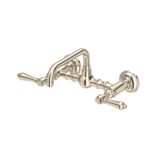 Rohl Acqui Wall Mount Bridge Lavatory Faucet With U-Spout Lever Handles - A1423LM-2