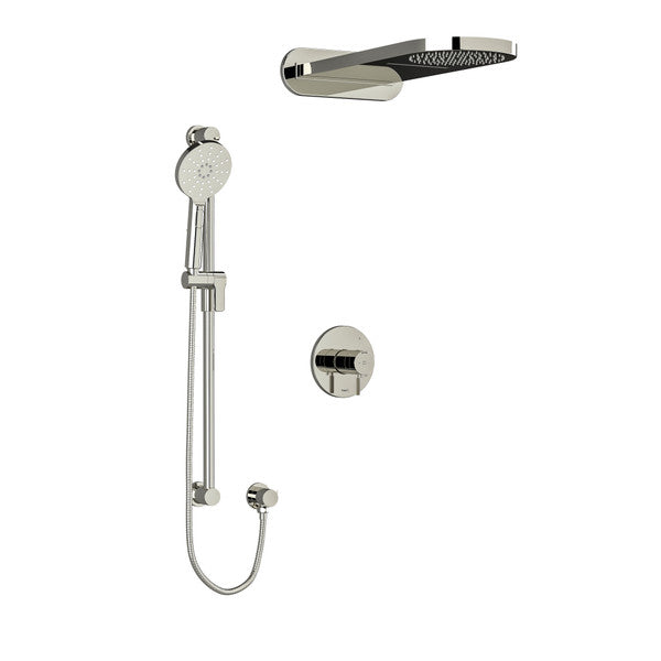 Riobel Riu Shower Kit 2745 With Rough-In Valve, Knurled Handles - KIT2745RUTMKN