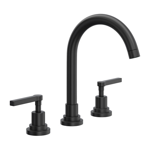 Rohl Lombardia Widespread Lavatory Faucet With C-Spout & Lever Handles - A2208LM-2