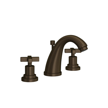 Rohl Lombardia Widespread Lavatory Faucet With C-Spout & Cross Handles - A1208XM-2