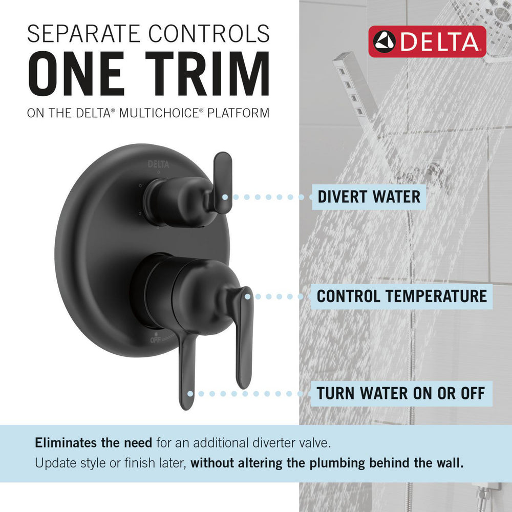 Delta T27945 Bonacci 17 Series 6-Setting Integrated Diverter Trim