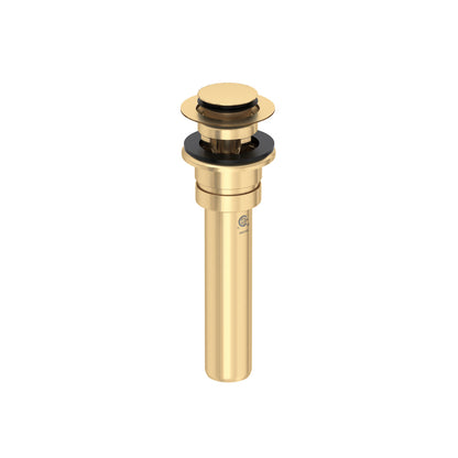 Perrin & Rowe Lavatory Push Drain With Overflow With 5 Inch Tailpiece - U.0127DOF
