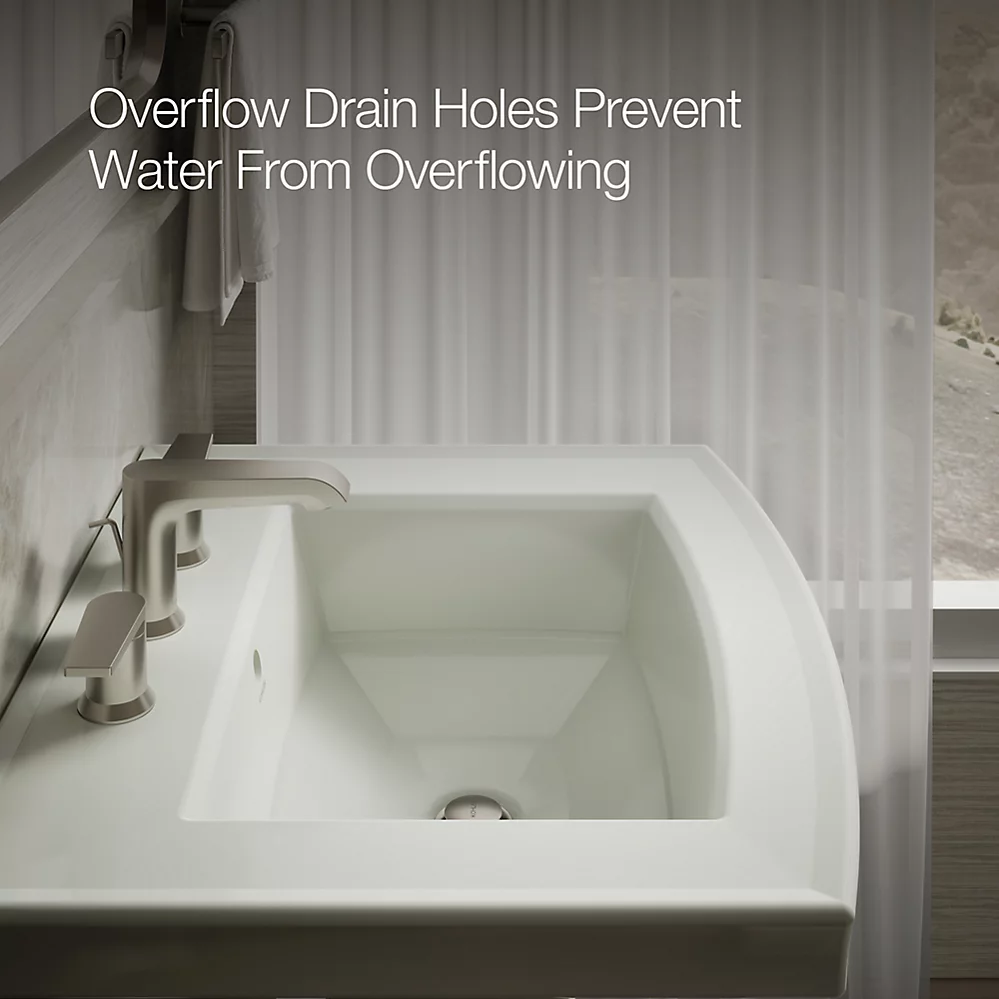 Kohler Archer 24" Rectangular Pedestal Bathroom Sink