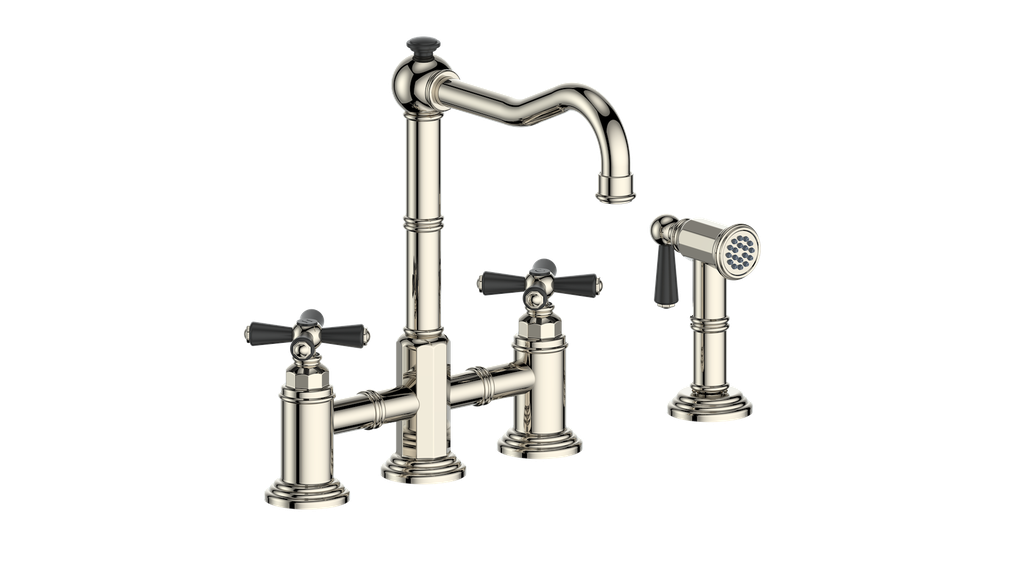 Vogt Carinthia Bridge Kitchen Faucet With Side Spray