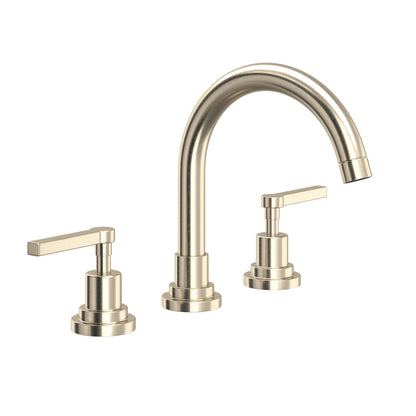 Rohl Lombardia Widespread Lavatory Faucet With C-Spout & Lever Handles - A2228LM-2
