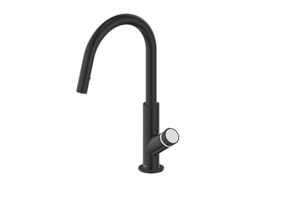 Vogt Mond 16" Kitchen Faucet in Matte Black, KF.16M1.1504.MB