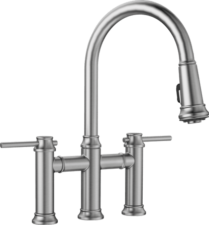 Blanco Empressa Pull-Down Bridge Kitchen Faucet 1.5 GPM