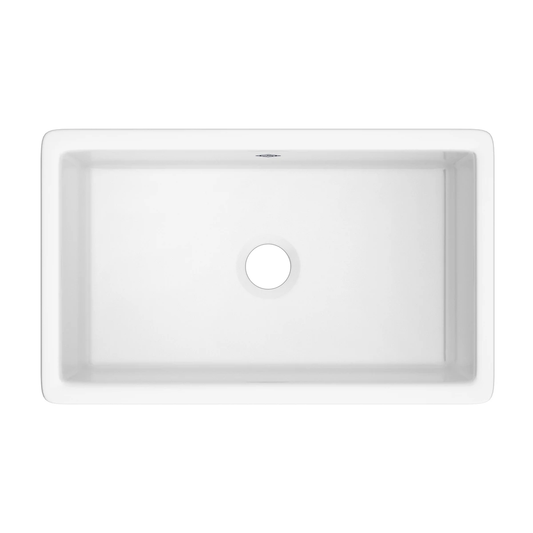 Shaws Shaker 30" Single Bowl Undermount Or Drop-In Fireclay Kitchen Sink - UM3018