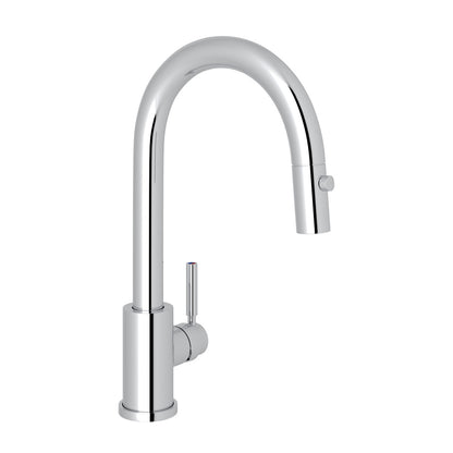 Perrin & Rowe Holborn Pulldown Bar And Food Prep Faucet With Metal Lever Handle