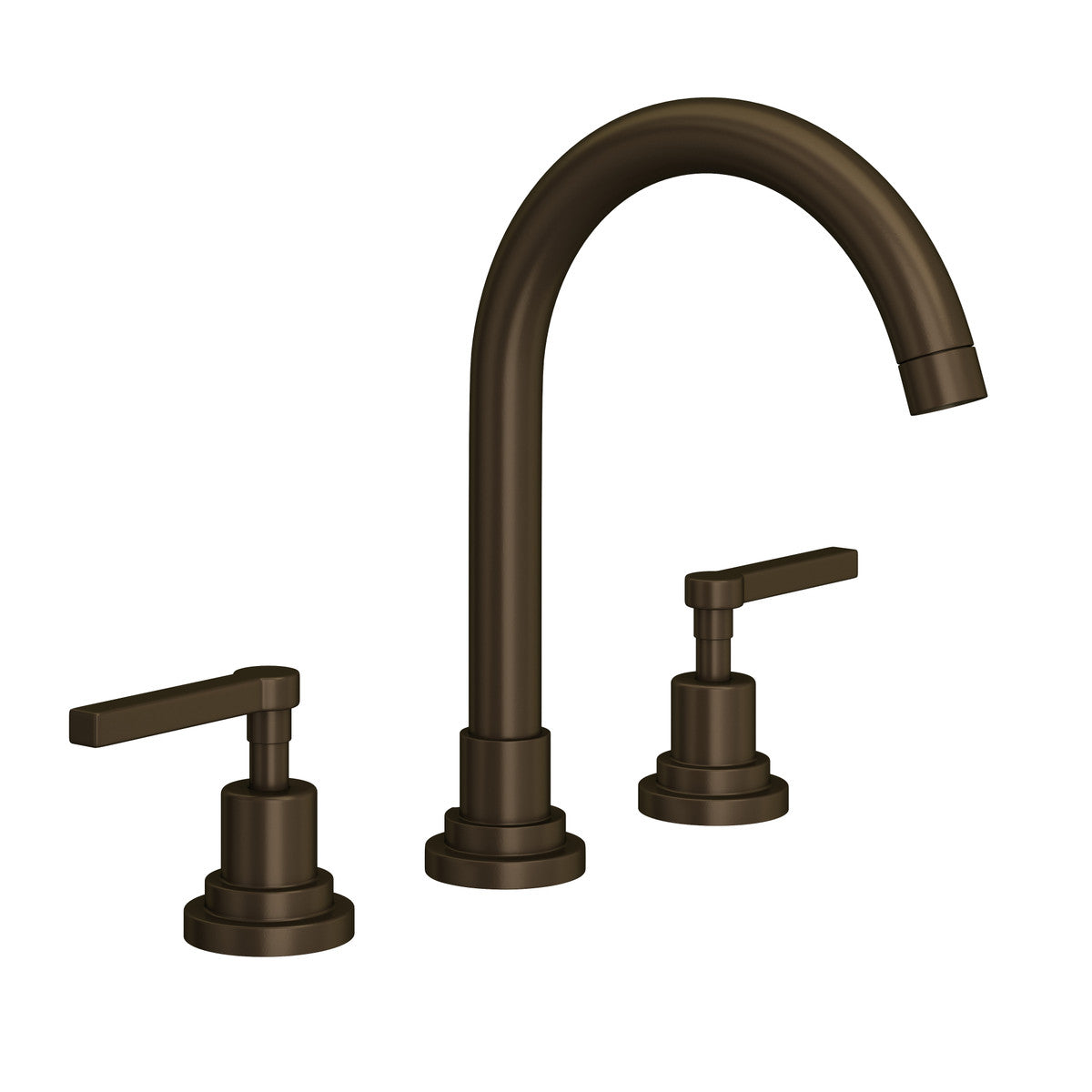 Rohl Lombardia Widespread Lavatory Faucet With C-Spout & Lever Handles - A2208LM-2