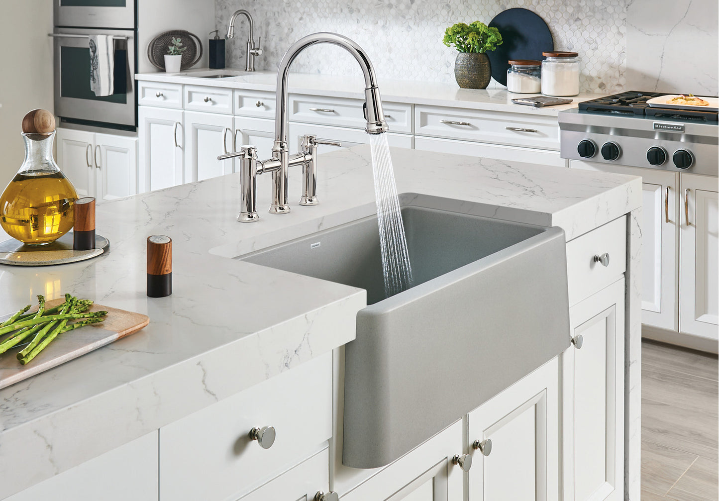 Blanco Ikon 30 Undermount Apron Front Silgranit Kitchen Sink