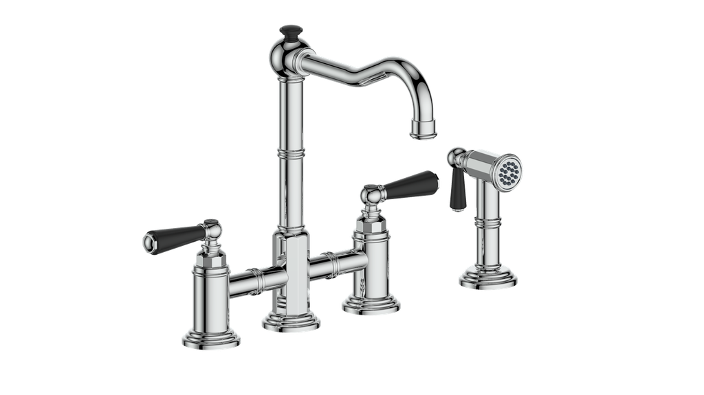 Vogt Carinthia Bridge Kitchen Faucet With Side Spray