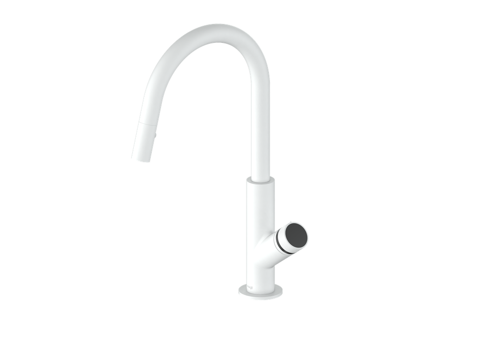 Vogt Mond 16" Kitchen Faucet in Matte White, KF.16M1.1504.MW