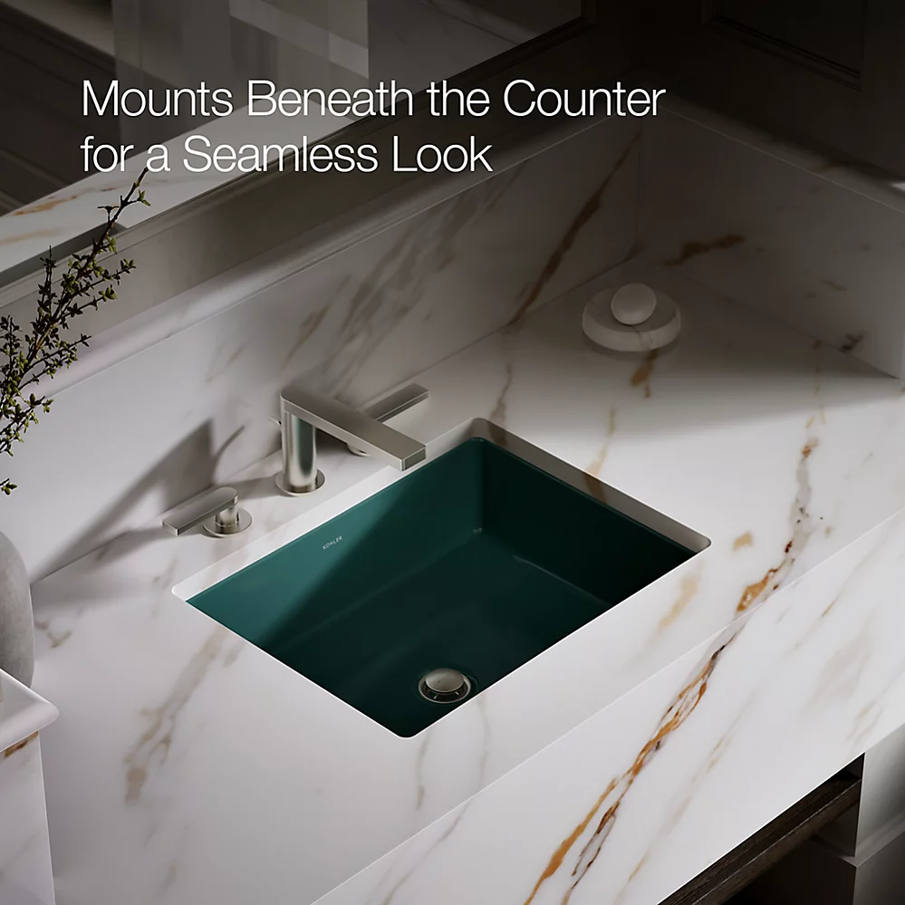 Kohler Verticyl 19-3/4" Rectangular Undermount Bathroom Sink - K-2882
