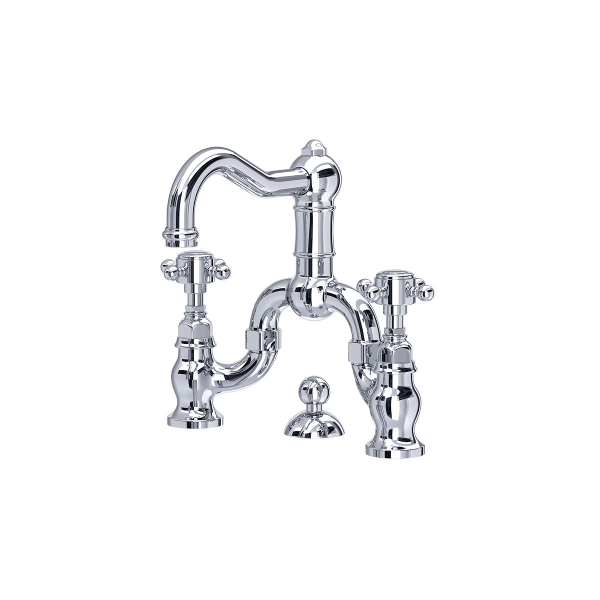 Rohl Acqui Bridge Lavatory Faucet Cross Handles - A1419XM-2
