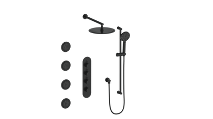 Vogt Wörgl 3⁄4” High-Flow Thermostatic Shower System With Body Jets - SET.WL.350.930