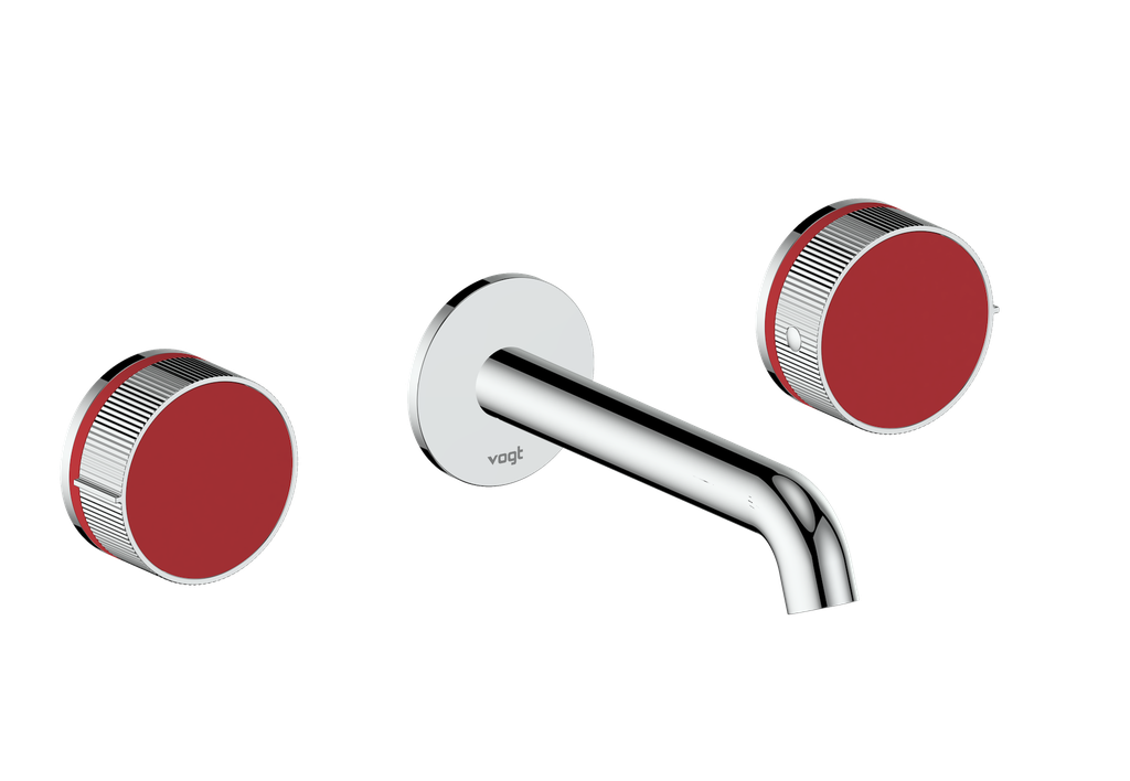 Vogt Mond 8" C.C. Wall-Mount Lavatory Faucet in Chrome, Trim Only