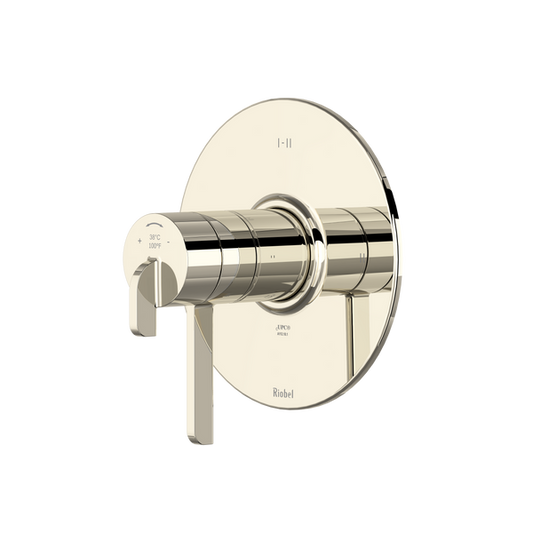 Riobel Authentica 1/2" Therm & Pressure Balance Trim With Up to 3 Functions