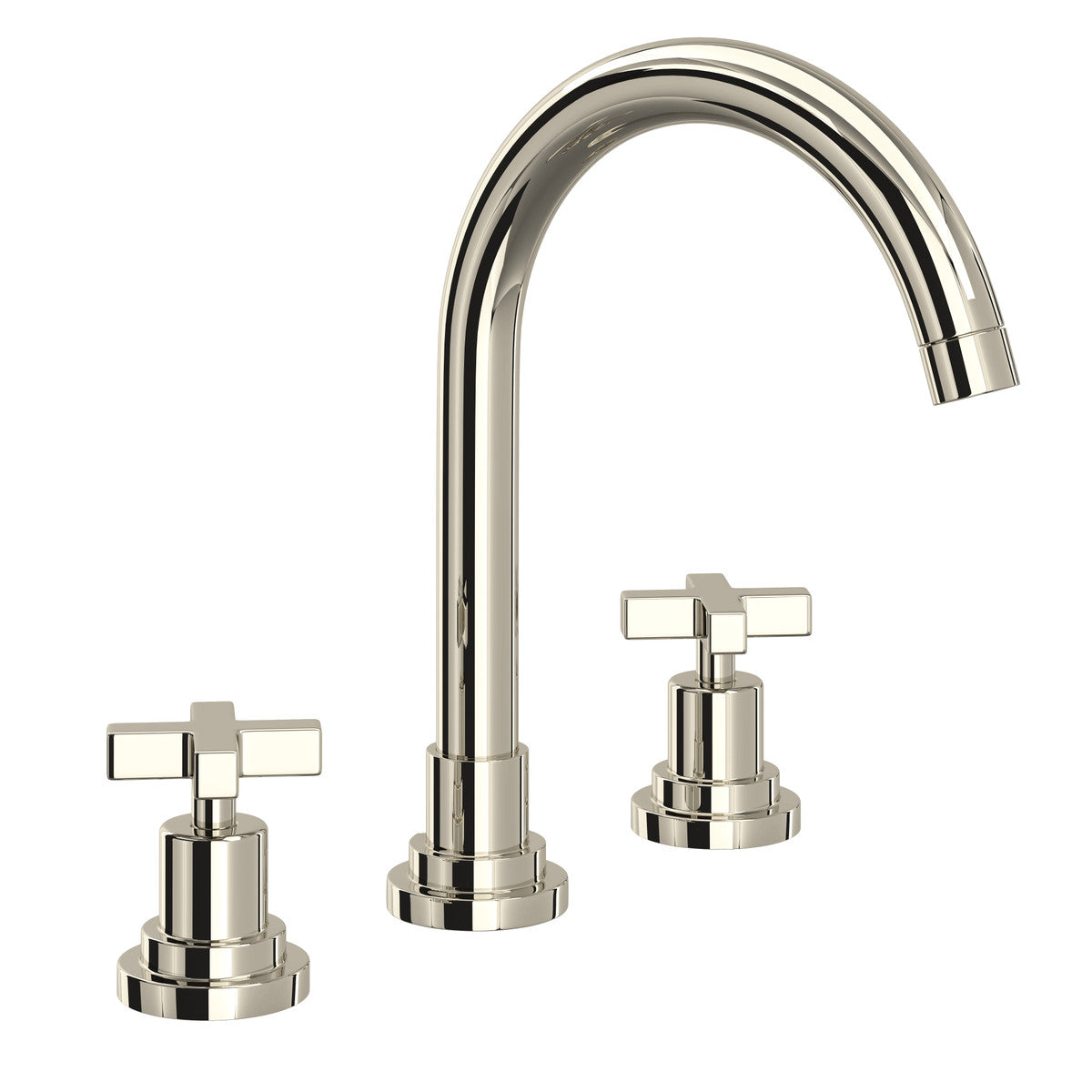 Rohl Lombardia Widespread Lavatory Faucet With C-Spout & Cross Handles - A2208XM-2