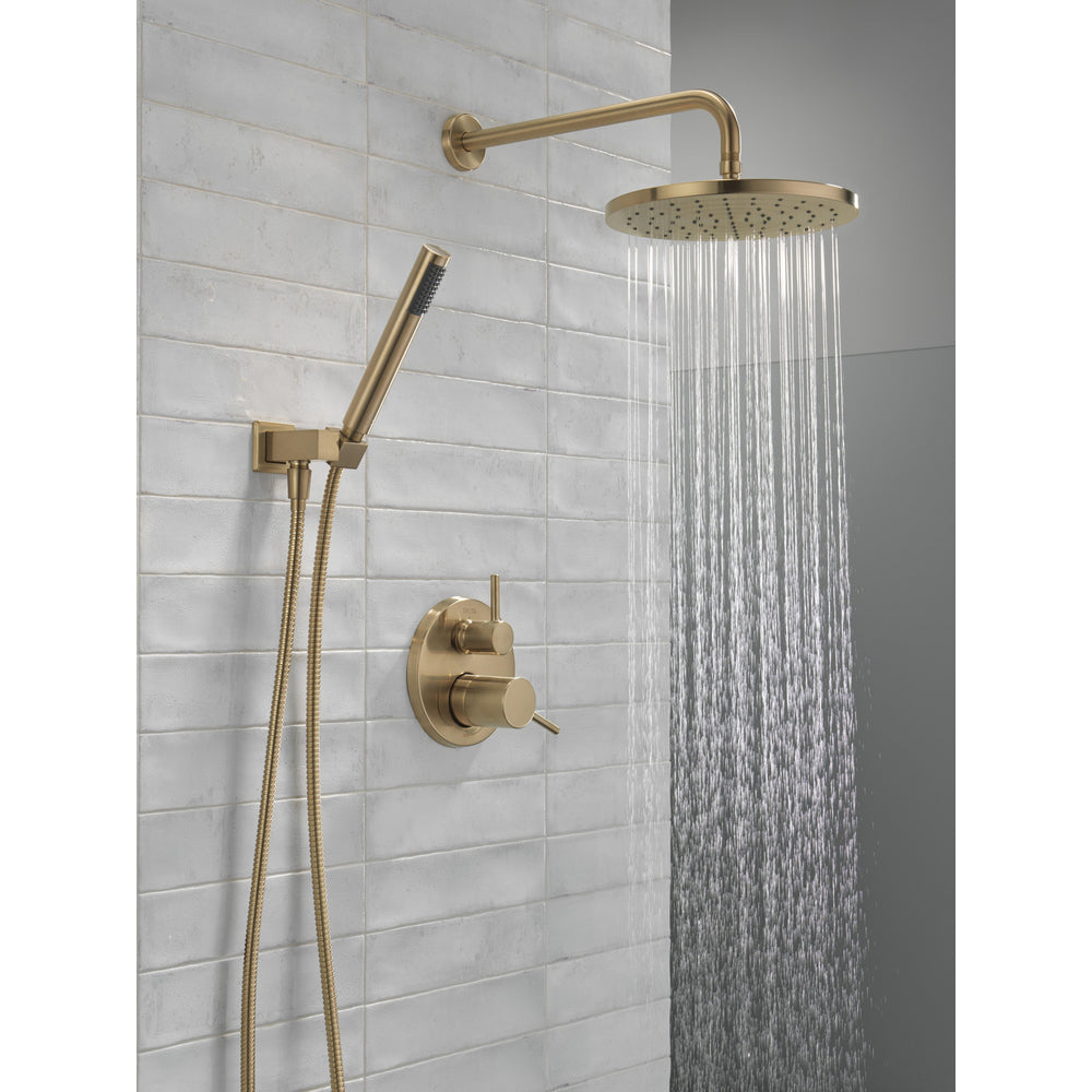 Delta T342702 Modern Cylindrical Raincan Shower Trim with Hand Shower