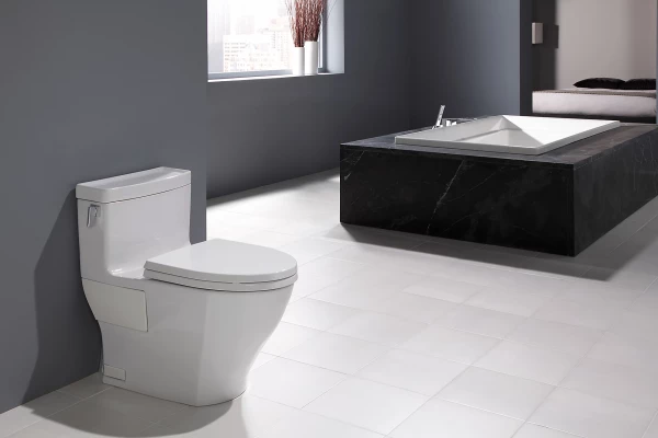 TOTO Legato One-Piece Toilet 1.28 GPF, Elongated, Universal Height, Washlet+ Connection