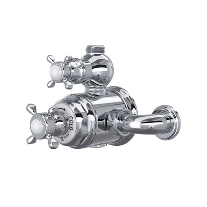 Perrin & Rowe Edwardian 3/4" Exposed Therm Valve With Volume & Temperature Control Cross Handle