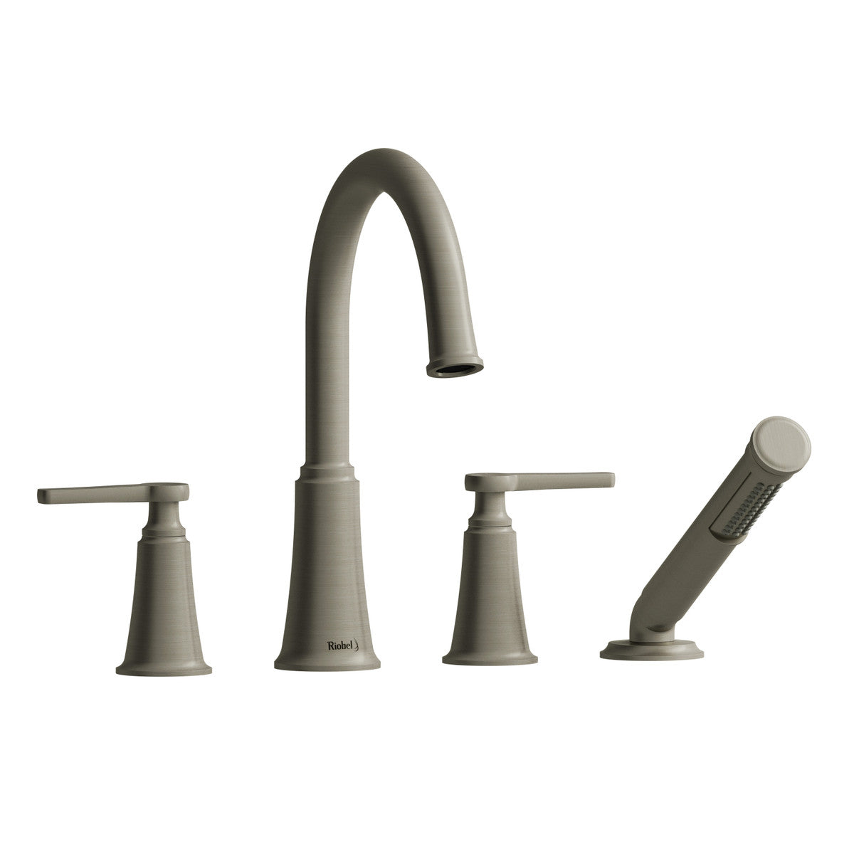 Riobel Momenti 4-Hole Deck Mount Tub Filler With C-Spout - MMRD12J
