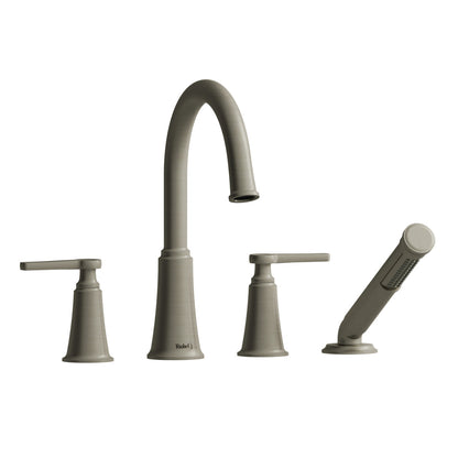 Riobel Momenti 4-Hole Deck Mount Tub Filler With C-Spout - MMRD12J