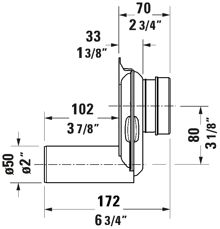 Duravit Universal P-Trap - 005113