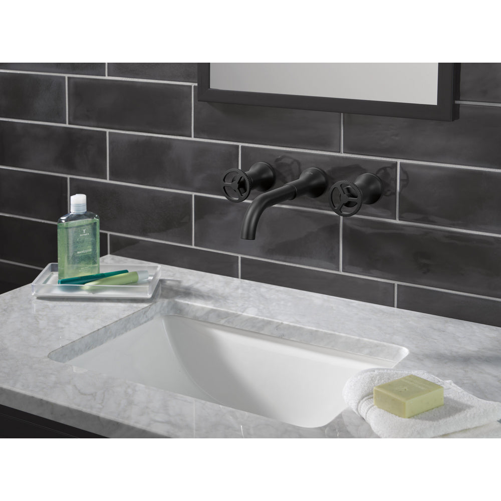 Delta T3554LF Trinsic Robinet de salle de bain mural, garniture sans poignée