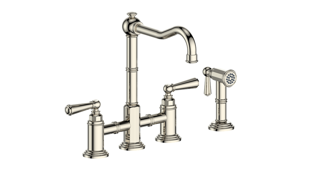 Vogt Carinthia Bridge Kitchen Faucet With Side Spray