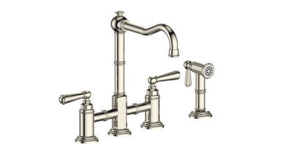 Vogt Carinthia Bridge Kitchen Faucet With Side Spray